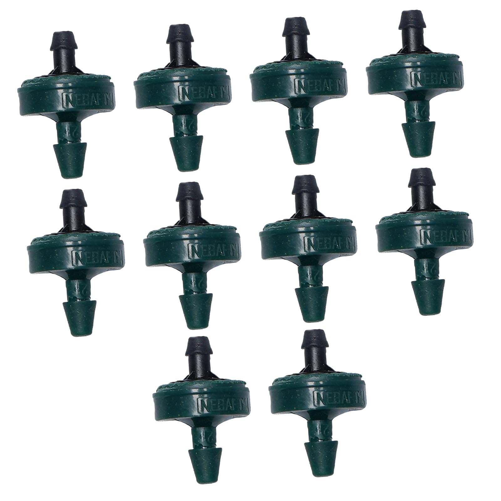Hredyqw 10Pcs Pressure Compensating Drip Irrigation Watering Dripper Gentle Flows Anti-Clog Drip Irrigation Emitters