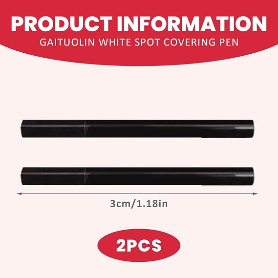 2Pcs Vitiligo Makeup Cover Waterproof, Long Lasting Vitiligo Cream, Sweat-Proof Portable Body Concealer for Women, Men, Stretch Mark Cover Up, Cream