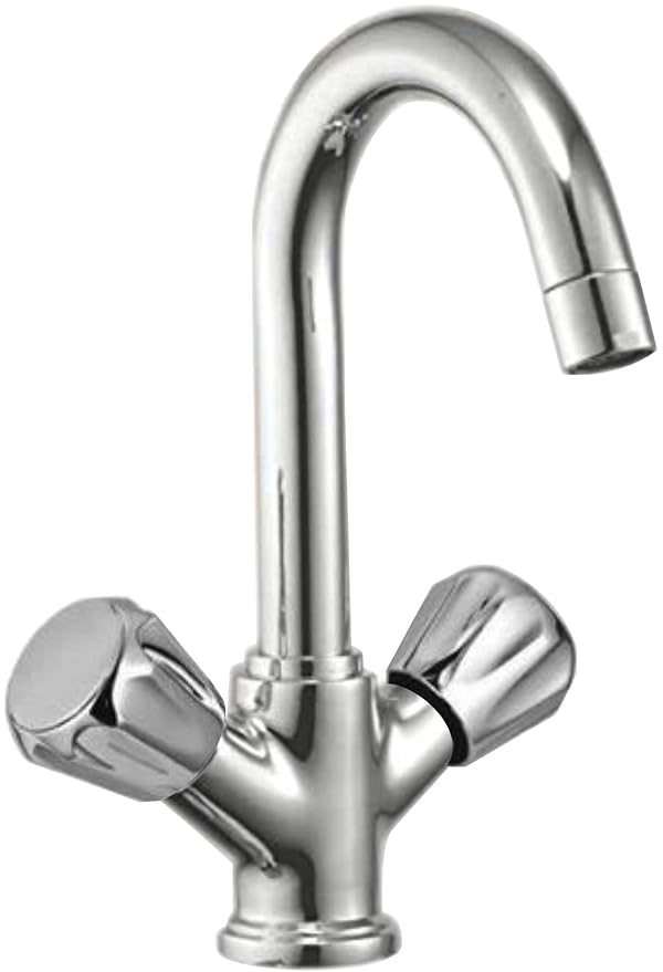 Joyway Conti Basin Mixer Center Hole Tap Brass with 360 Degree Swivelable Spout