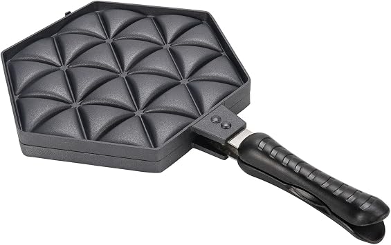 POCREATION Samosa Baking Pan, Nonstick Aluminum Alloy Pastry Maker Bakes Multiple with Fast Even Heating for Home Kitchen Parties 26 x 44 cm Single Pan