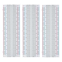 ELEGOO 3er Breadboard 830 Pin Solderless Prototype PCB Board Kit für Arduino Proto Shield Distribution Verbindungsblöcke