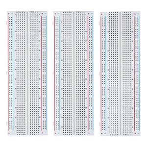 ELEGOO 3 Stuks Breadboard 830 Punt Soldeerloos Prototype PCB Board Kit voor Arduino Proto Shield Distributie Connectie