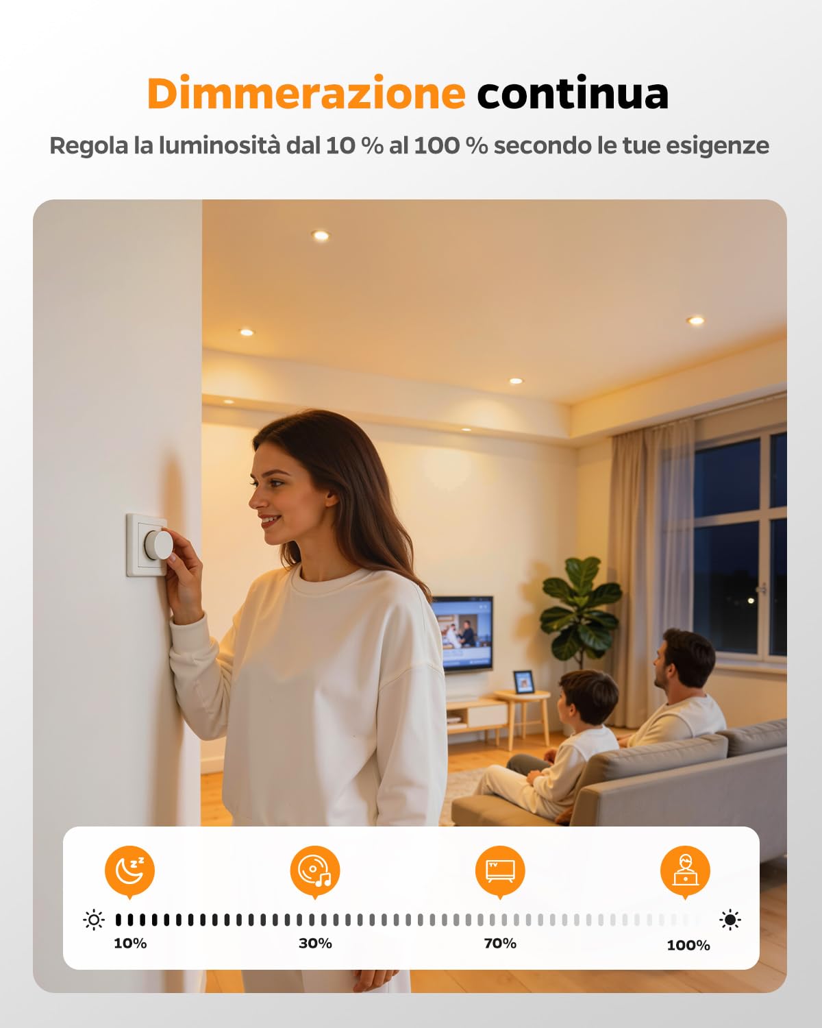 Sanyoung Faretti da Incasso per Cartongesso Dimmerabile 4W, Set di 20 | Foro 55-68mm, Luce Caldo Luce Naturale Luce Freddo, 320LM, Impermeabile IP44, Faretto LED 220V per Bagno