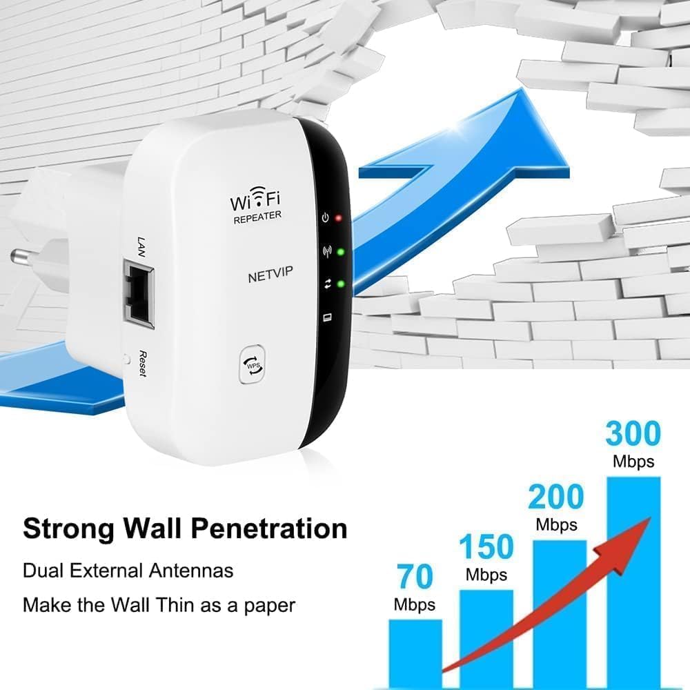 WiFi Extender Booster,WiFi Extender,Signal Booster for Home Up to 5000 sq.ft and 45 Devices, Internet Booster with Ethernet Port, Quick Setup, Home Wireless Signal Booster — view 3