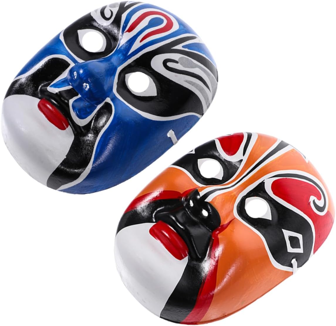 VALICLUD 2pcs Chinese Opera Mask Wall Hanging Decorative Accessory
