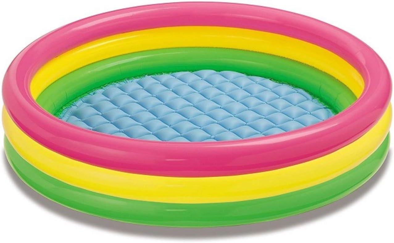 VWretails PVC Baby Pool Bath Water Tub, Multicolour, for 2 + Years