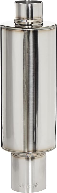 Silencioso esportivo Turbo Vibrant Performance 1059 TPV em aço inoxidável – 3 polegadas