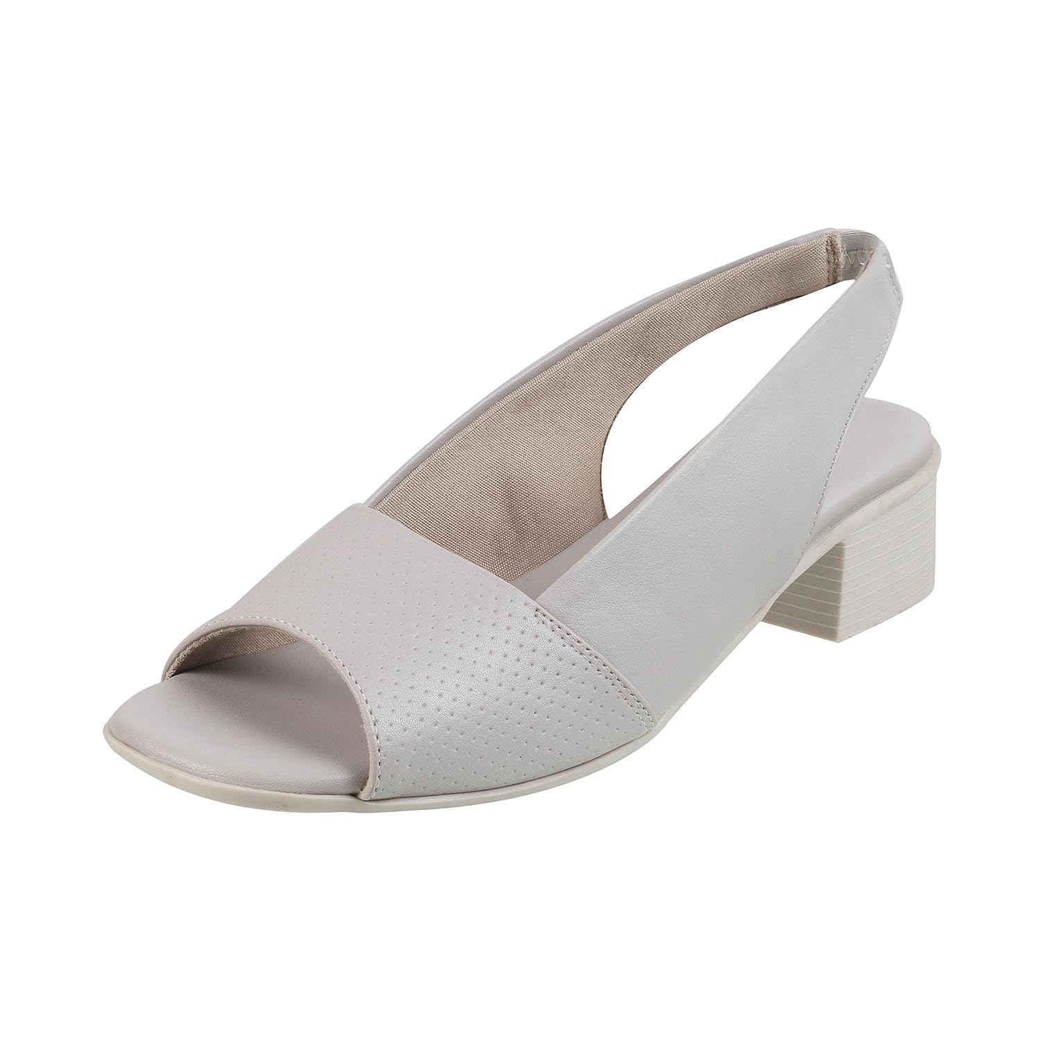 Mochi Women Light Grey Block Heel Fashion Sandal UK/4 EU/37 (33-179) (B0CXN12RV8) Amazon Price History, Amazon Price Tracker