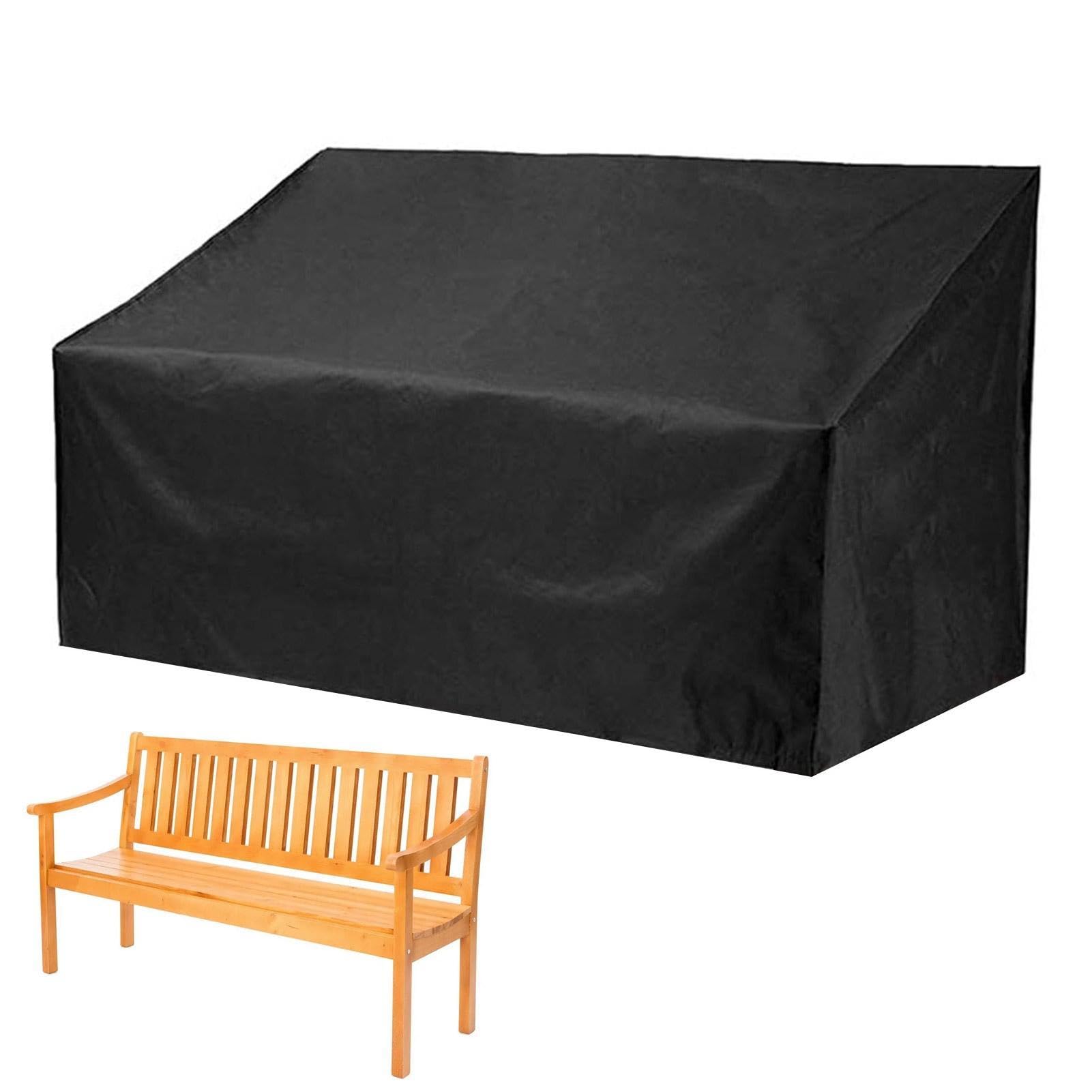 Housse Banc de Jardin 2/3/4 Places, Protection Extérieur Étanche Anti-UV 210D Oxford
