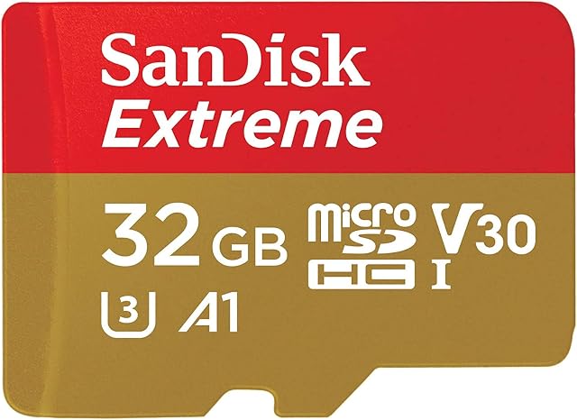 SanDisk Extreme 32 GB MicroSD Card For Mobile Gaming, With A1 App Performance, Supports AAA/3D/VR Game Graphics And 4K UHD Video, 100MB/s Read Class 10, UHS-I, U3, V30