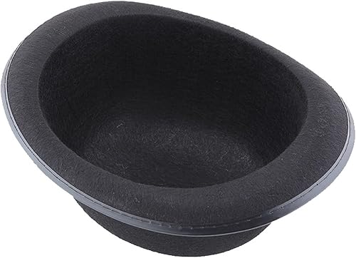 Miniatura 8 de Sombrero de bolichero de Halloween, sombrero de fieltro negro, sombrero de disfraz, sombrero de bombero alto, sombrero de fieltro negro, sombreros