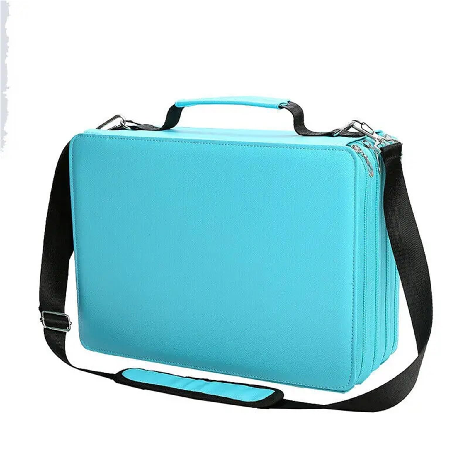 Porta Pennarelli 1PSC 168/224 Foro Astuccio for matite Portapenne Pennarello di grande capacità Borsa di stoccaggio antiurto Borsa di cancelleria staccabile Organizzatore di penne Art Per Ufficio(Blue