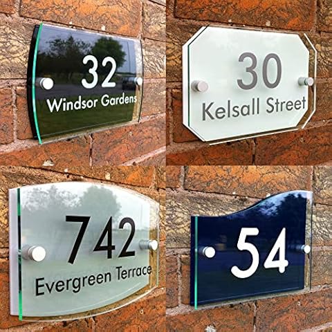 Plaque d'adresse JustHouseSigns Gamma L Cover