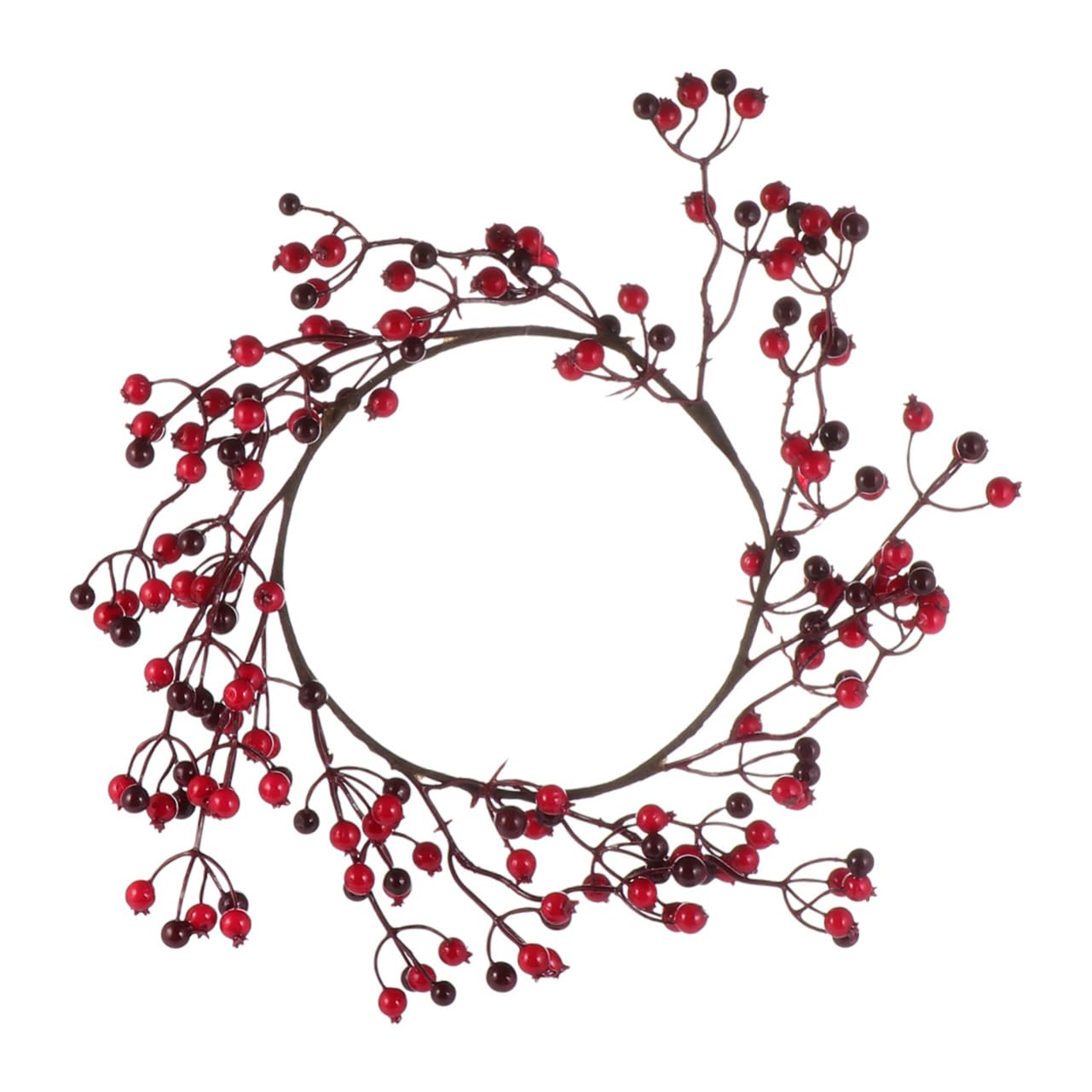 Guirlande de baies rouges pour couronne murale de Noël et porte festive