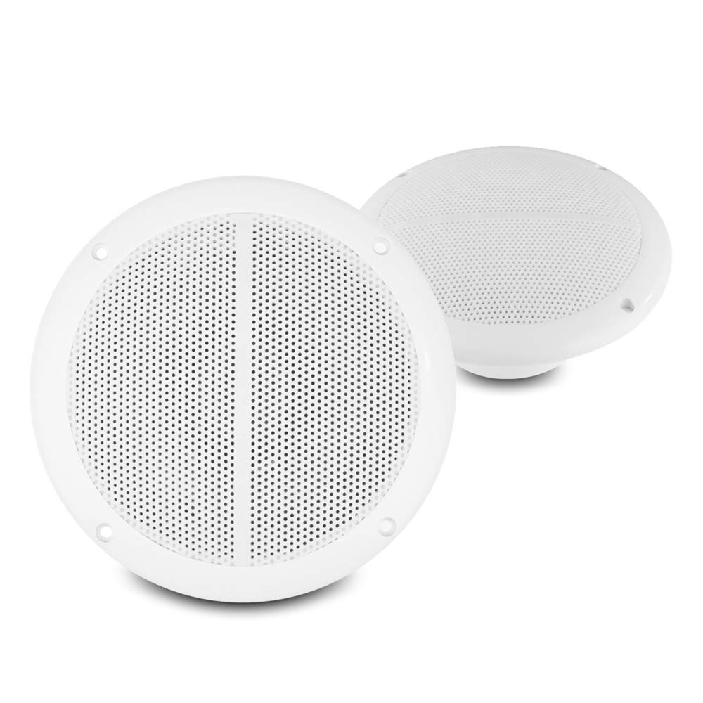 Power Dynamics MS50 5.25 inch IP56 Waterproof Ceiling Speakers for Boat, Bathroom, Kitchen or Pool, 2-Way Audio System UV Resistant-image-3