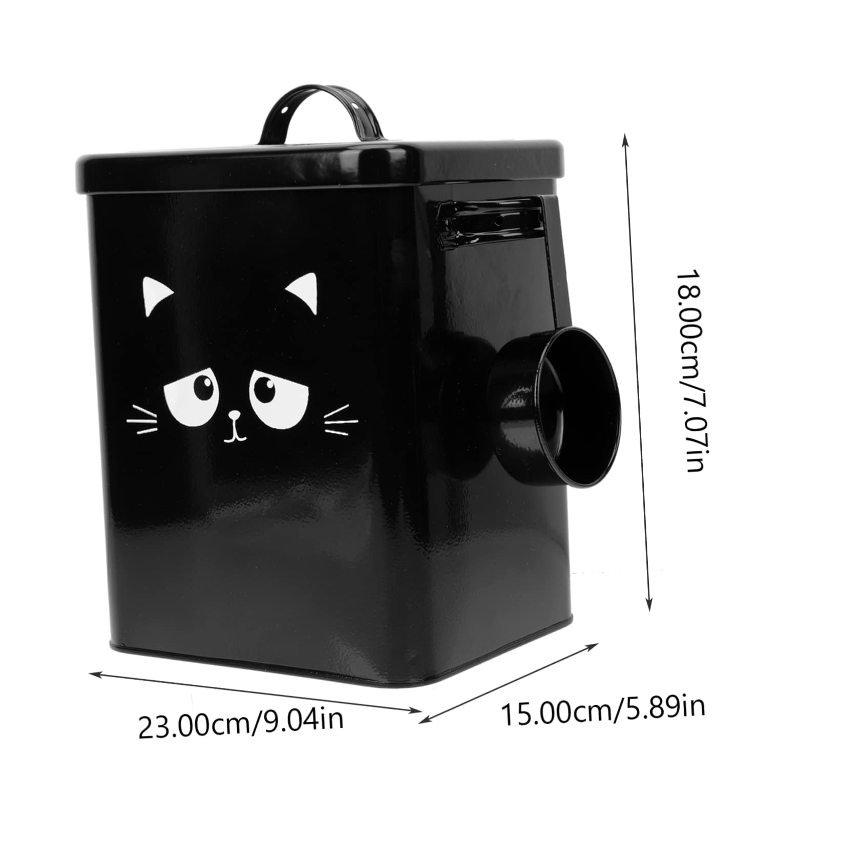 Secchio per cibo per cani, ermetico, con cucchiaio, capacità per gatti e cani, per conservare cibo e snack