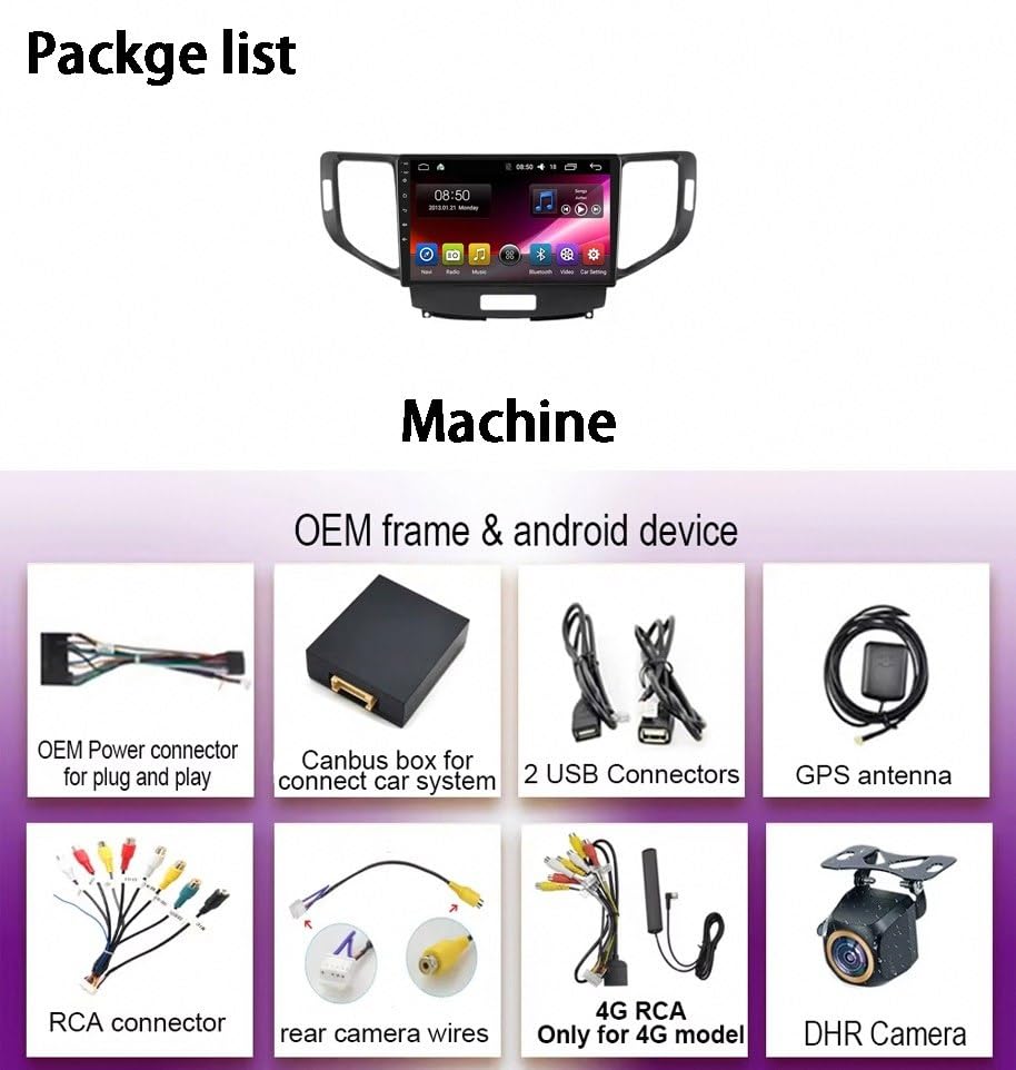 Radio coche 2 DIN para Honda Spirior 2007-2012 con Bluetooth y USB 32G 7