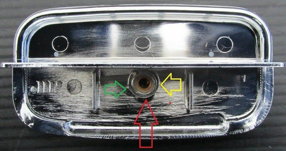 Generico Maniglia CROMATA CASSETTO Porta Oggetti VANO PORTAOGGETTI Compatibile con Alfa Romeo 147 Alfa GT