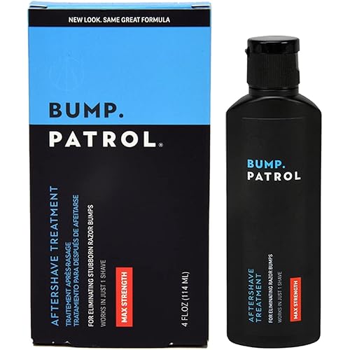 Bump Patrol Maximum Strength Aftershave Treatment Serum – Razor Bump Stopper and Ingrown Hair Treatment for Men and Women, Fast Acting Formula - 4 oz (Pack of 1)
