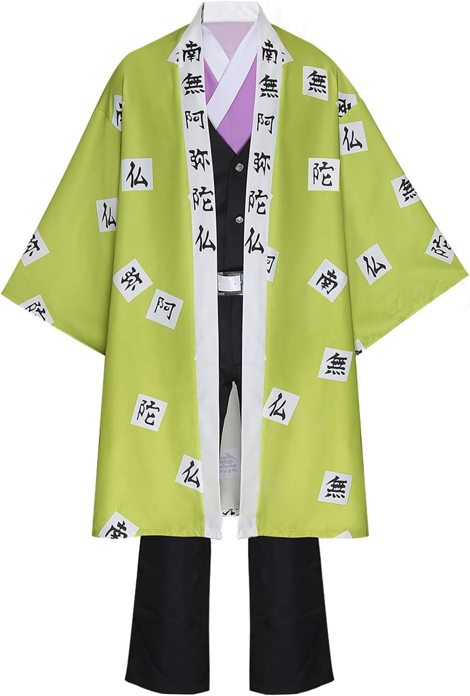 Mens Tomioka Giyuu Cosplay Costume Halloween Anime Haori Kimono Outfit Set