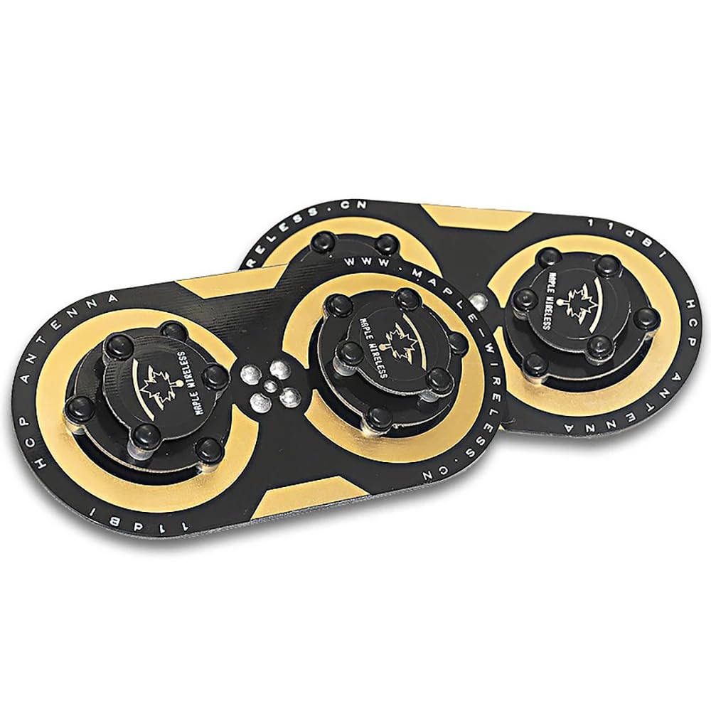 Maple Wireless Updated 11dBi Circularly Polarized Maple Leaf Antenna SMA/RP-SMA EV200D Fatshark SKYZONE 5500-5800MHz RC Drones (RP-SMA with 14CM)