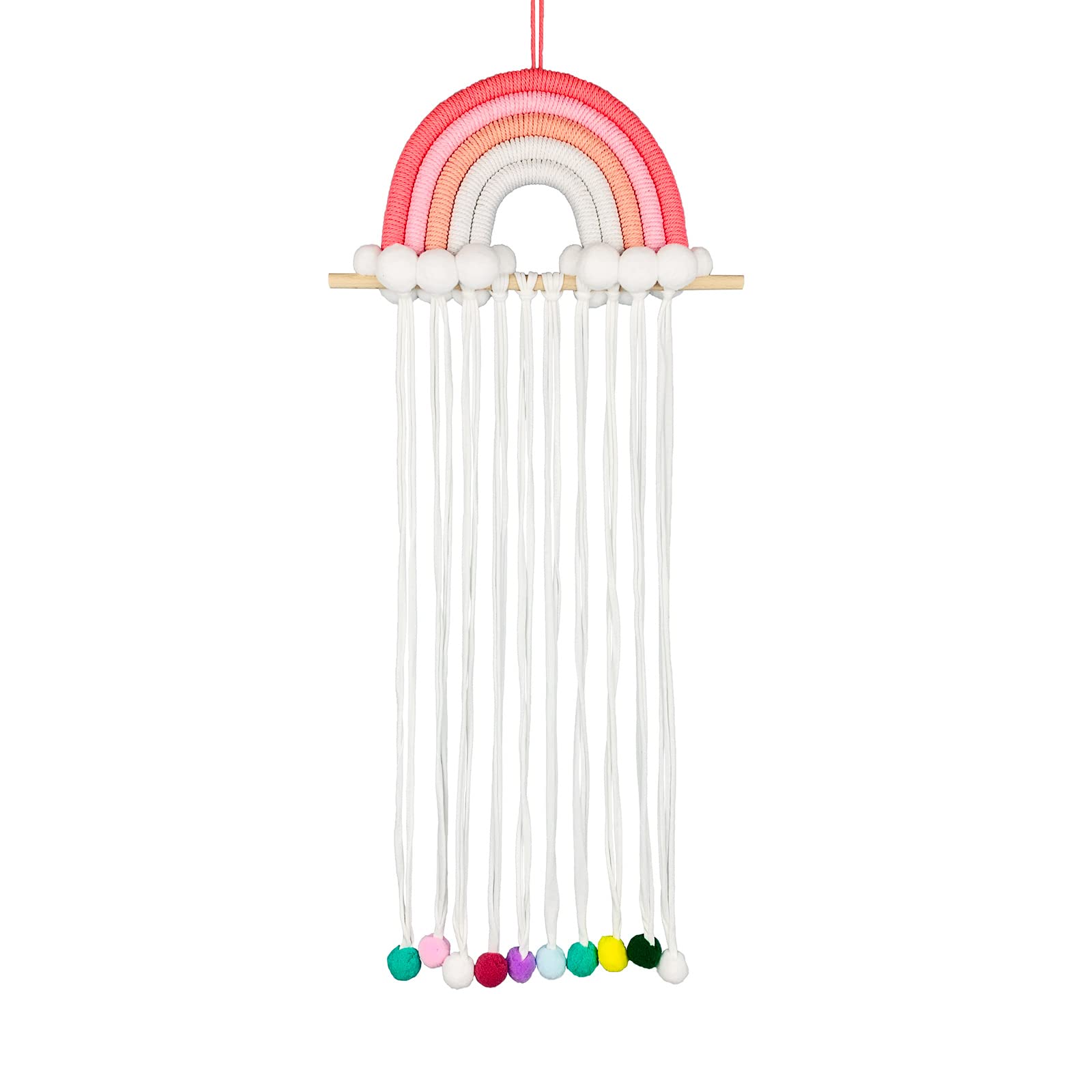 Coqczar Hair Bow Organizer,Bow Holder For Girls Hair Bows Hair Clip Organizer Baby Bow Organizer Rainbow Hair Clip Holder Color B