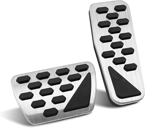 Miniatura 10 de Cubierta de Pedal de Acelerador, Freno y Gas Compatible con Jeep Grand Cherokee 2011-2019 2020 2021 Accesorios WK2, Compatible con Dodge Durango