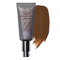Vista 18 de Saie Slip Tint - Hidratante tintado con SPF 35, cobertura ligera, tinte brillante para la piel y protector solar mineral para rostro con ácido