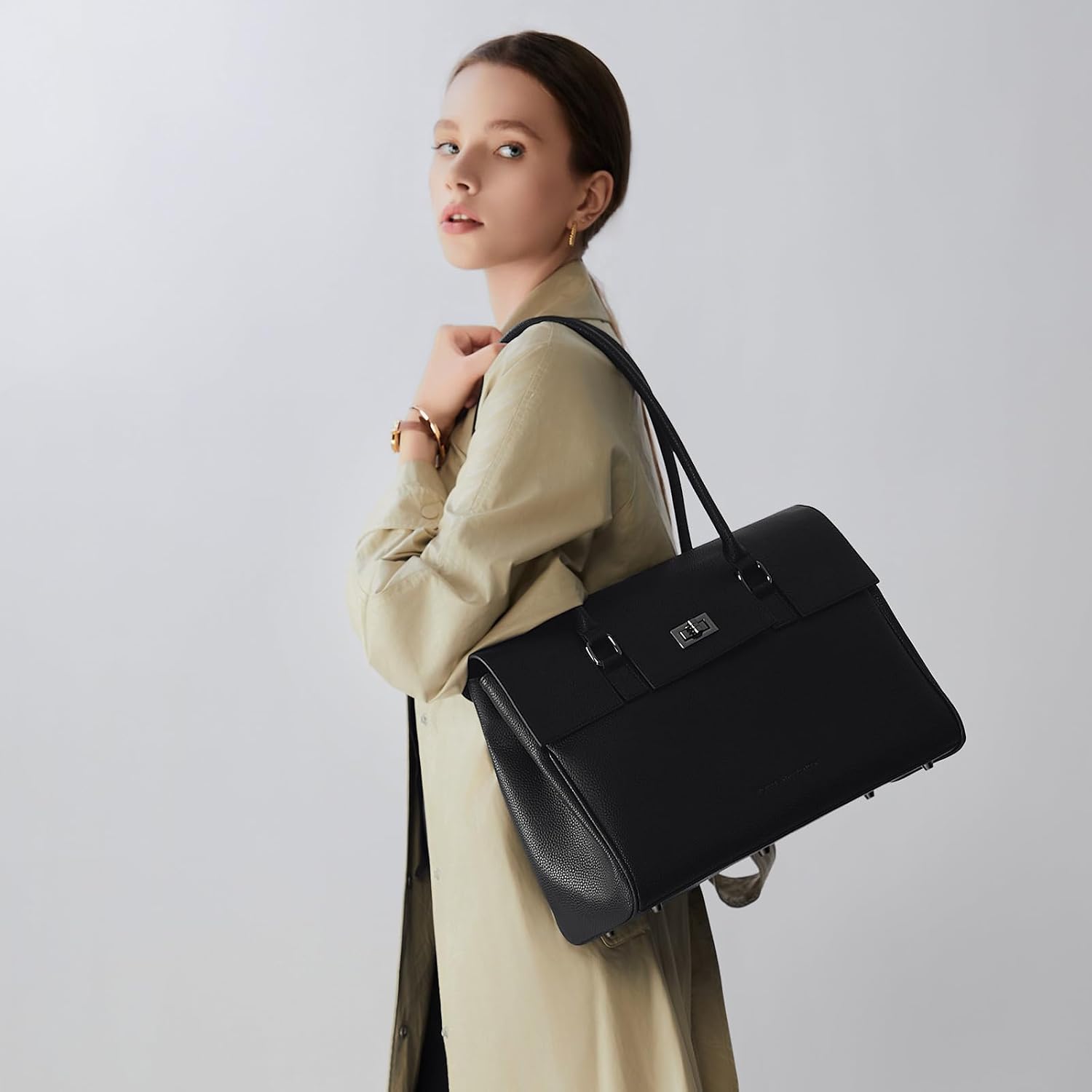 VICTORIA HYDE Laptop Tote Bag For Women, 15-Inch Padded Compartment, Top Handle Bag For Office And Commute