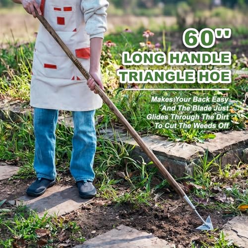 Haliaeetus Triangle Hoe, 60'' Scuffle Hoe Keeping Your Back from Tiring Out by Haliaeetus - Image 3