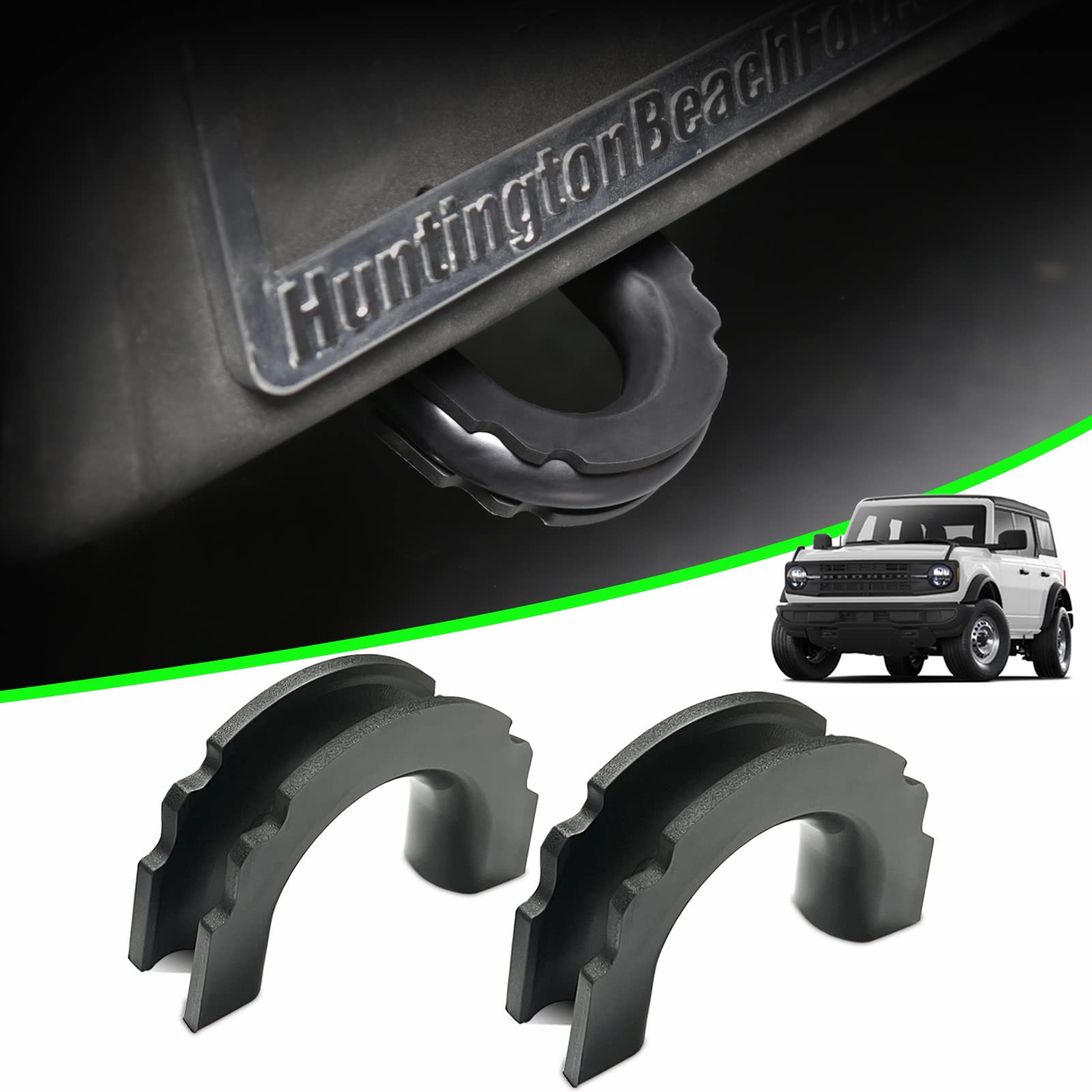 Snapklik.com : ANMOSVO Rear Shackle Isolators For Ford Bronco 2021 2022 ...