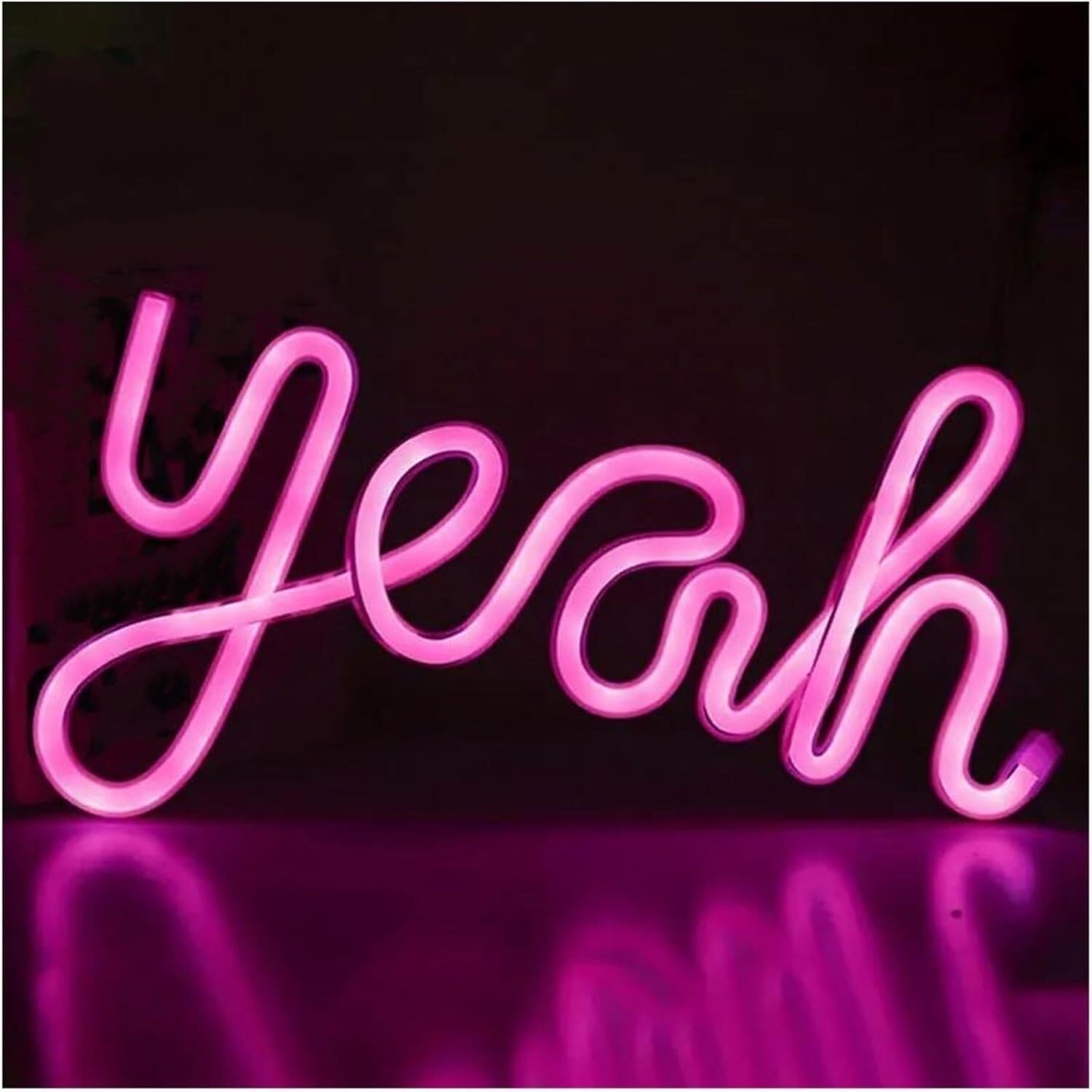 Señal de luz de neón Letrero de neón para LED Hermosa lámpara Noche con luz atenuadora para decoración Pared para Fiesta Oficina(Neon-4)