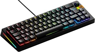 GLORIOUS Gaming GMMK 3 HE med dynamiska avtryckare, Hall Effect, 8K uppdateringsfrekvens, MX- Och magnetbrytare, 65% kompakt, modulärt packningssystem, doubleshot PBT-tangenter, Tysk QWERTZ - Svart
