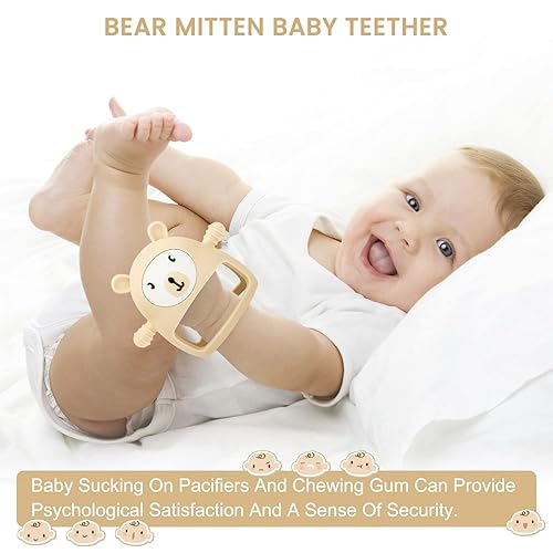 Miniatura 7 de MISLILI - Juguetes de dentición para bebés de 0 a 6 a 12 meses, juguetes de silicona de grado alimenticio para bebés, evita asfixia y sin olor,