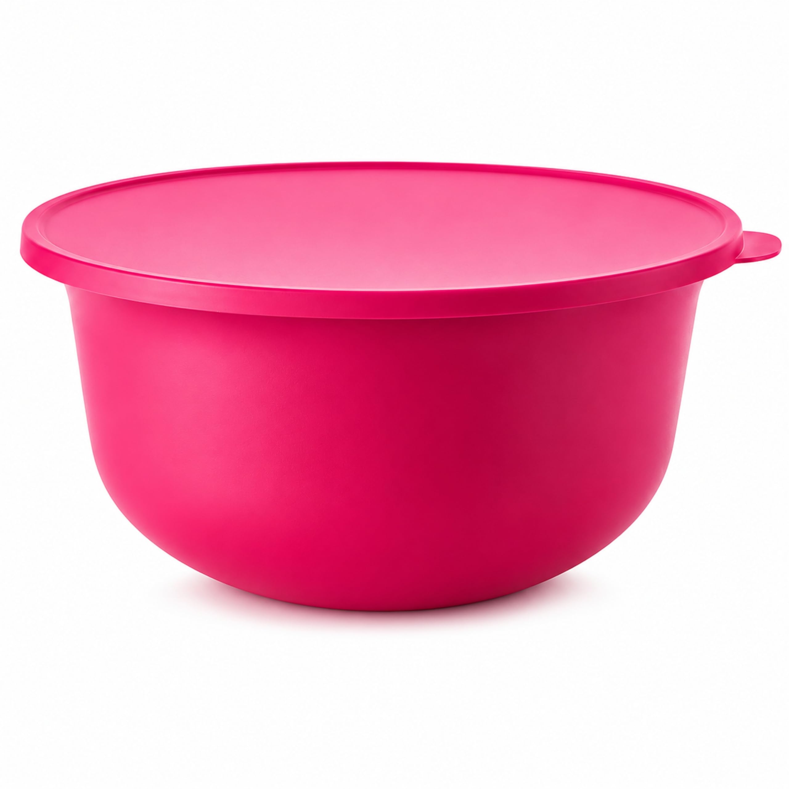 Tupperware Saladier Aloha 4 Litres Couvercle Hermétique - Pique-Nique Famille - Emboîtable Gain de Place - Plastique - H 12.8 cm Diamètre 29.5 cm - Compatible Lave-Vaisselle Idéal Famille Maison
