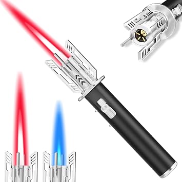 Torch Lighter, Butane Torch, Refillable Cooking Blow Torch, Full Metal Soldering Torch, Adjustable Flame for Culinary Food, Brulee, BakingFuel not Included