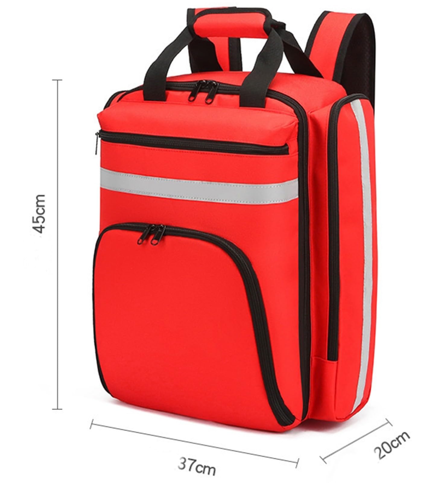 Medizinischer Notfall-Rucksack, Erste Hilfe Tasche Leer, Notfallrucksack, Ersthelfer-Traumatasche Mit Reflektierenden, Großen Kapazität, Erste-Hilfe-Rucksack