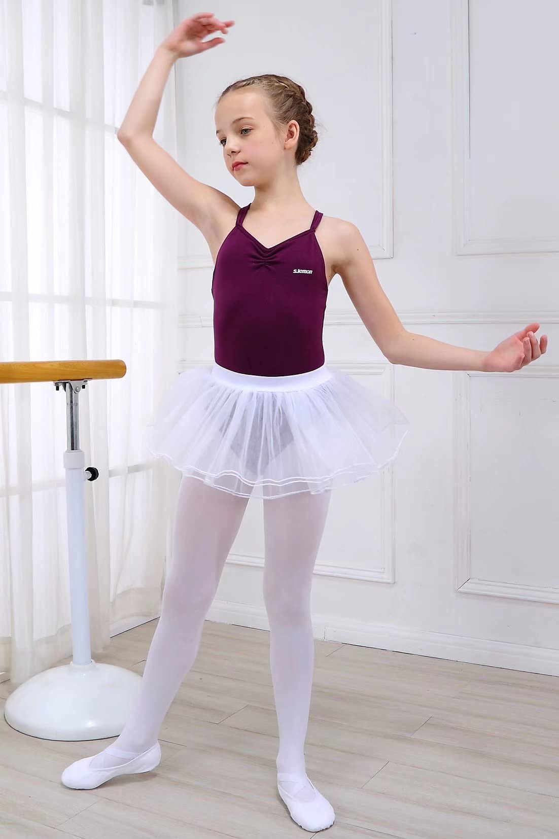 Ballettschuhe Ballettschläppchen,Doppelschicht Leinwand Geteilte Sohle Ballett Schuh für Mädchen Kinder Damen Männer