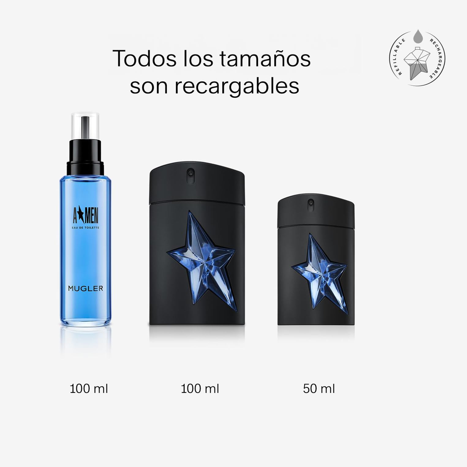 MUGLER, A*Men Eau de Toilette, Perfume para hombre, Aroma Amberino Amaderado Gourmand, Fragancia Vigorosa
