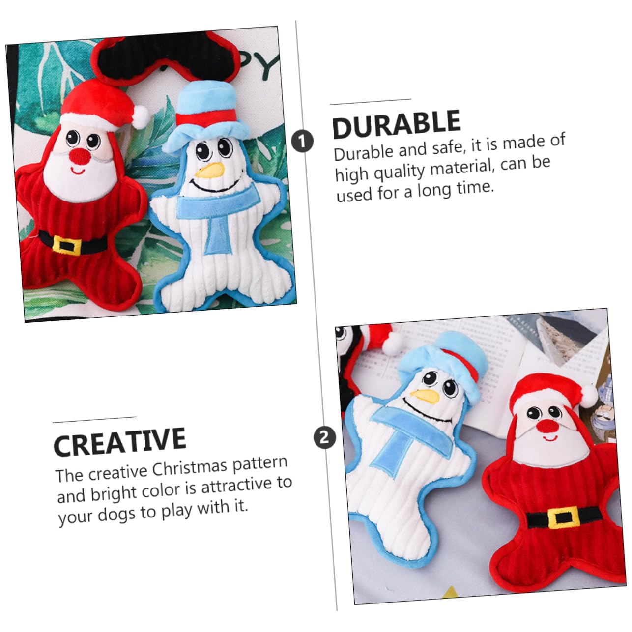 FRCOLOR 9stücke Teiliges Weihnachts-kauspielzeug Für Hunde Strapazierfähiges Plüschspielzeug Mit Zahnreinigungseffekt Für Training Und Spielspaß Fördert Die Intelligenz Und