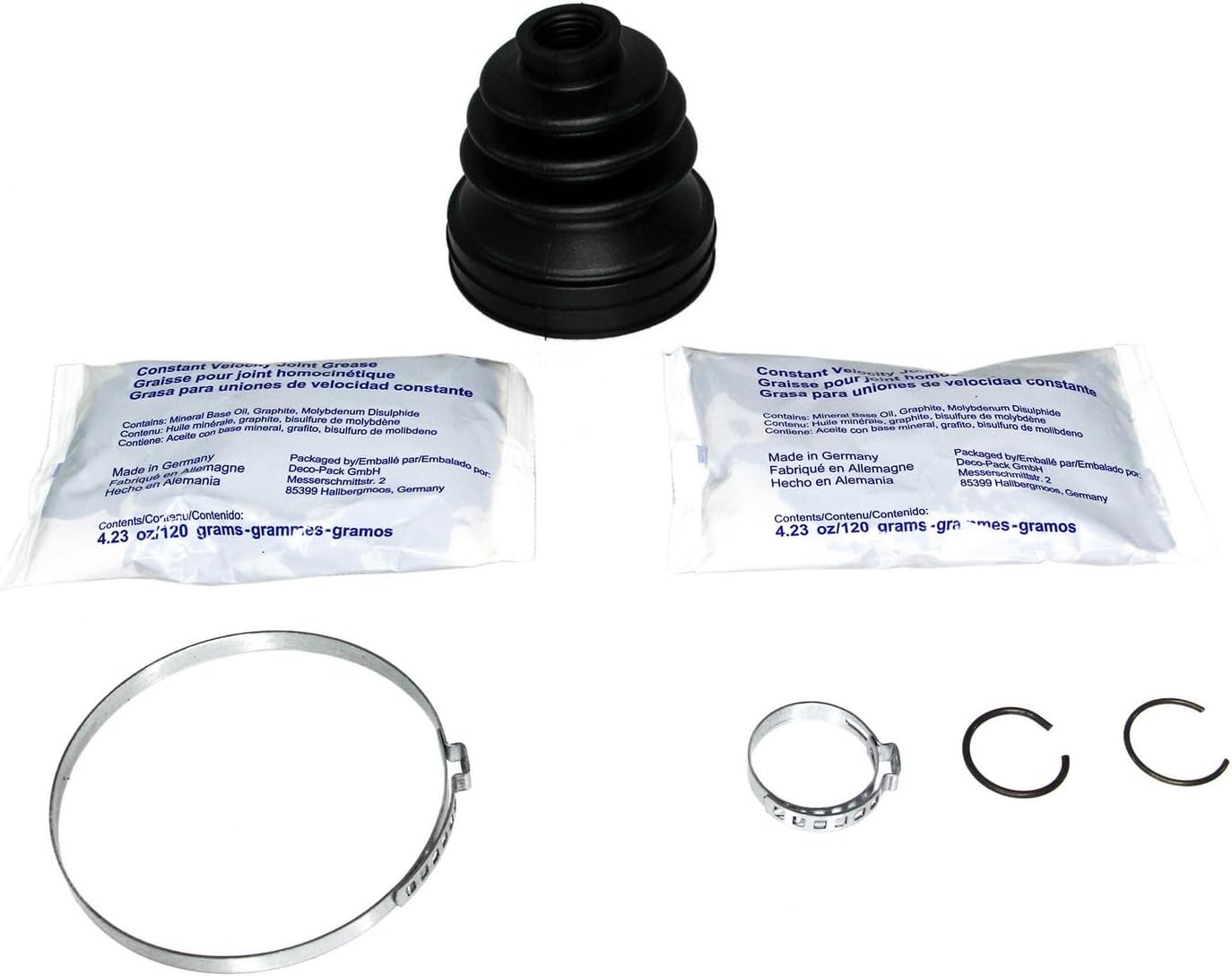 Front Inner CV Joint Boot Kit Compatible With Mini Cooper 1.6L L4 Manual Transmission 2002 2003 2004 2005 2006 2007 2008 PC-448074