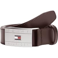 Tommy Hilfiger Cintura da uomo con placca con bandiera Am0Am14322 Cintura fissa