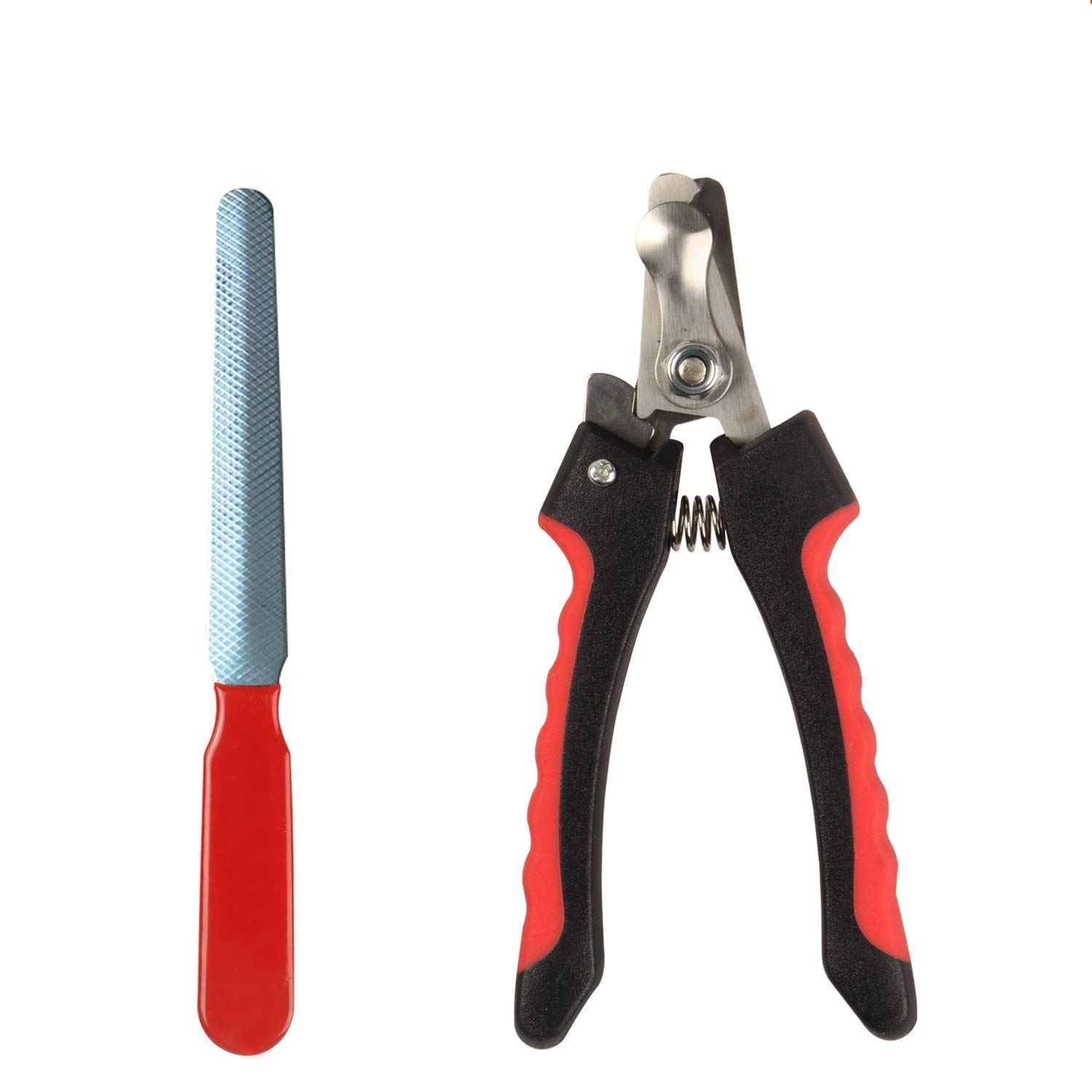 Petlogix Professional Nail Cutter Clipper and File Grooming Kit with Safety Guard for Dog and Cat (2 Pieces) (B07WYNV6DH) Amazon Price History, Amazon Price Tracker