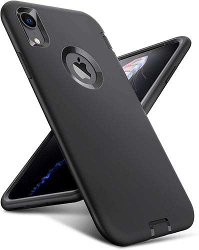 ORIbox - Funda compatible con iPhone XR, acabado suave al tacto de silicona líquida exterior