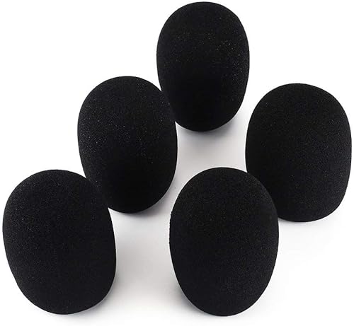 JohnJohnsen 5pcs Headset Ersatz Foam Mikrofon Abdeckung Mic-Abdeckung Windschutzscheibe Headset Windschutz Popfilter Mic Abdeckung Schaum Schwarz JohnJohnsen 5pcs Headset Ersatz Foam Mikrofon Abdeckung Mic-Abdeckung Windschutzscheibe Headset Windschutz Popfilter Mic Abdeckung Schaum Schwarz