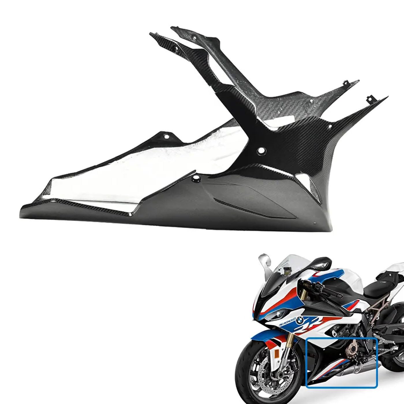 Amazon.com: FOR BMW S1000RR Belly Pan Carbon Fiber Undertray Lower