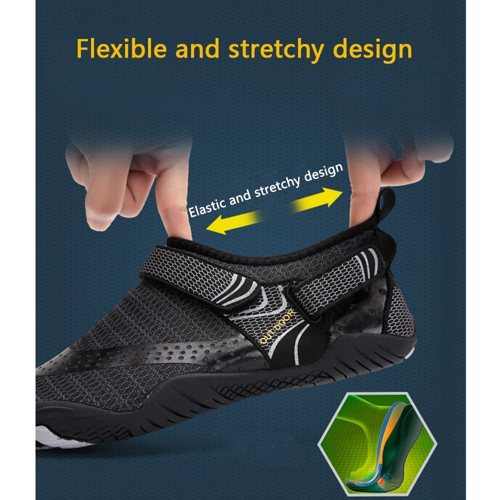 Wygwlg Zapatos De Playa para Hombres Y Mujeres, Zapatos De Agua con Agujeros De Drenaje Zapatos De Natación De Secado Rápido para Paseos En Bote Pesca Buceo Yoga Aeróbic Acuático