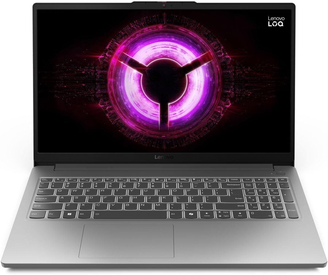 LOQ-E 15.6" FHD 144Hz AMD Ryzen 7 7735HS NVIDIA GeForce RTX 4050 Laptop para juegos 16GB DDR5 512GB SSD Gris Luna