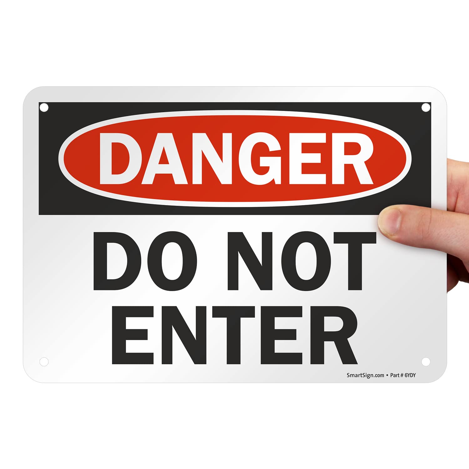 SmartSign "Danger - Do Not Enter" Sign | 7" x 10" Aluminum — Amazon image 8