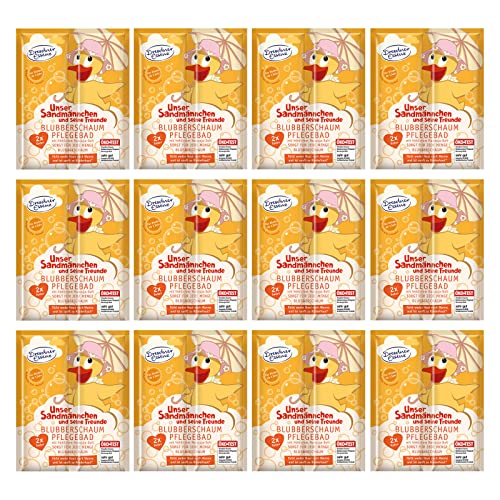 12er Pack Dresdner Essenz Pflegebad Sandmännchen Maracuja-Duft 12 x 60 g Badezusatz vegan